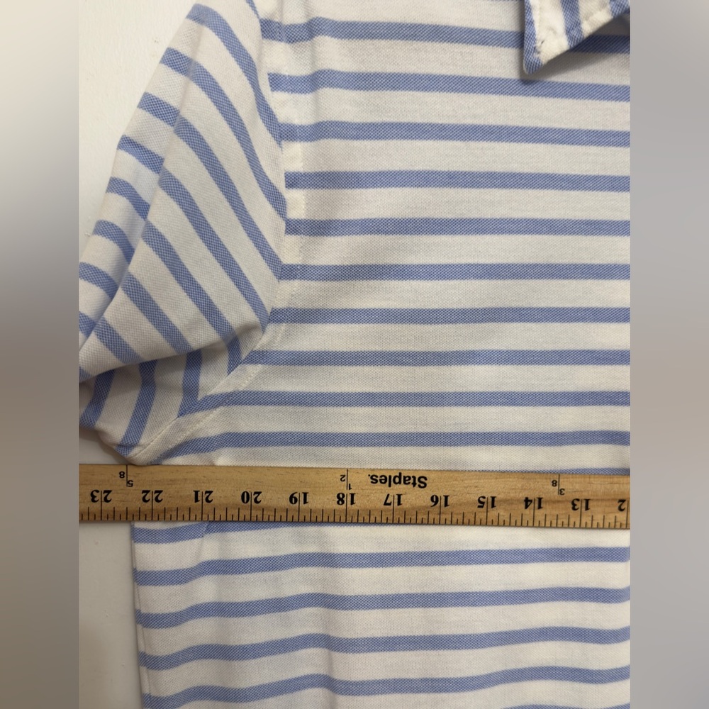 Ralph Lauren Knit Oxford Striped Polo Shirt Mens XL - Picture 5 of 6